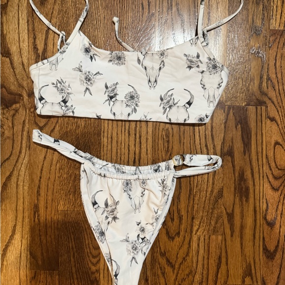 Skatie Other - Skatie Monochrome Floral Bikini